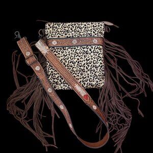 Myra Bags Fringed Leather Crossbody